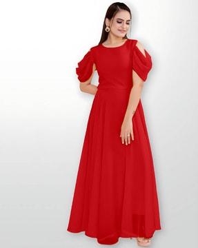 gown-with-cold-shoulder-sleeves
