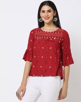 printed-top-with-bell-sleeves