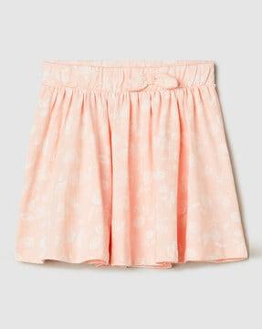 printed-cotton-flared-skirt