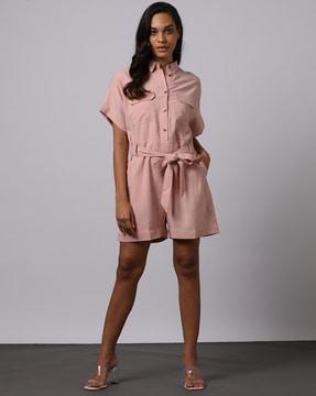 women-playsuit-with-belt