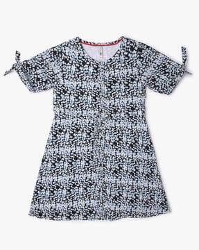 printed-a-line-shirt-dress