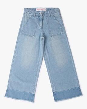 lightly-washed-wide-leg-release-hem-jeans