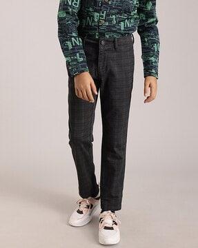 checked-flat-front-trousers