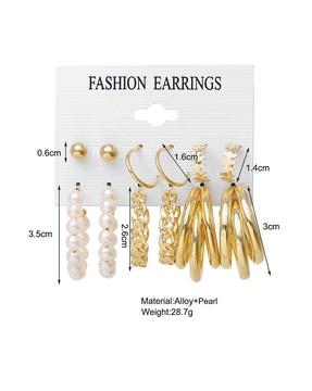 set-of-6-gold-plated-hoop-earrings