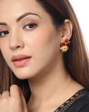 gold-plated-stone-studded-stud-earrings