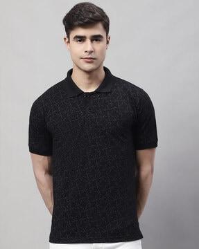 regular-fit-geometric-print-polo-t-shirt