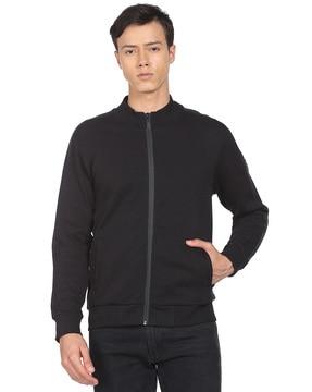 zip-front-sweatshirt-with-placement-print