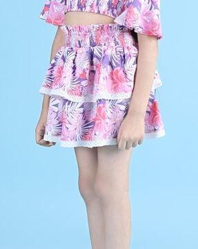 floral-print-a-line-skirt