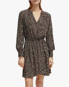 printed-fit-&-flare-dress