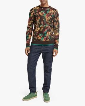 regular-fit-organic-cotton-merino-jacquard-crew-neck-sweatshirt