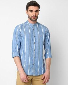 striped-tailored-fit-cotton-shirt