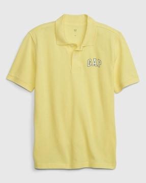 boys-relaxed-fit-polo-t-shirt-with-logo-print