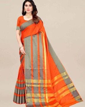 striped-saree-with-contrast-border