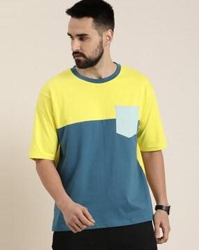 colourblock-crew-neck-t-shirt-with-patch-pocket