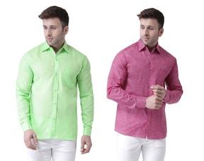 pack-of-2-spread-collar-shirts-with-patch-pocket