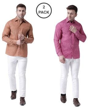 pack-of-2-heathered-shirts-with-patch-pocket