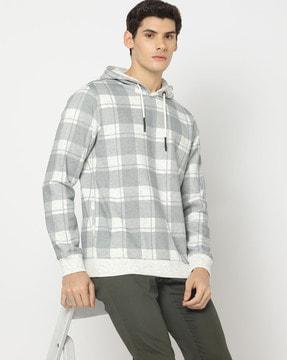 plaid-checked-hoodie