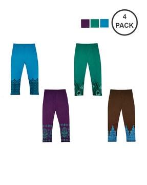 pack-of-4-printed-leggings-with-elasticated-waist