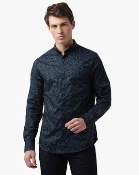 slim-fit-shirt-with-all-over-logo-print