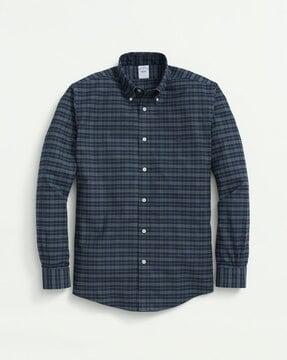 tartan-checked-regular-fit-oxford-shirt