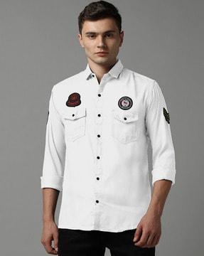 men-regular-fit-shirt-with-applique