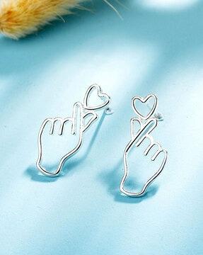silver-plated-heart-stud-earrings