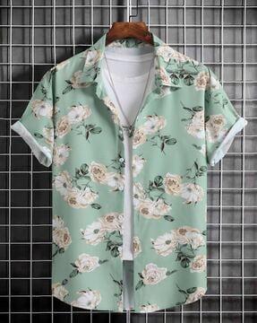 men-floral-print-relaxed-fit-shirt