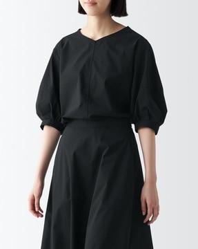 quick-dry-broadcloth-half-sleeves-blouse