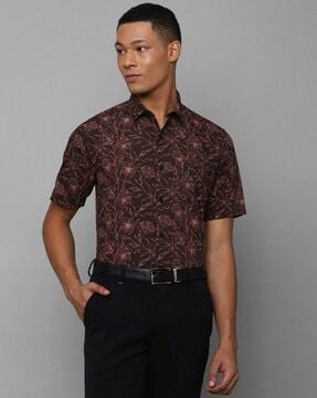 men-floral-print-slim-fit-shirt