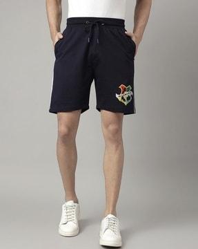 men-harry-potter-print-regular-fit-shorts