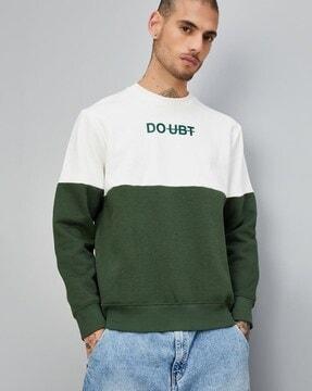 men-colourblock-regular-fit-crew-neck-sweatshirt