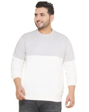 men-colourblock-regular-fit-sweatshirt