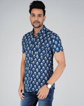 men-floral-print-regular-fit-shirt