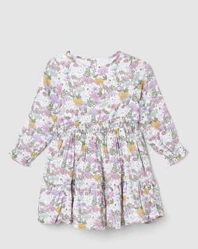 girls-floral-print-a-line-dress