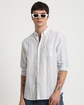 men-slim-fit-striped-shirt
