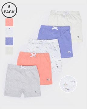 pack-of-5-graphic-print-regular-fit-shorts-with-elastic-waist