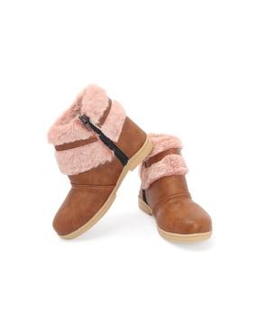girls-ankle-length-boots-with-zip-fastening