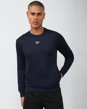 men-regular-fit-crew-neck-sweatshirt-with-brand-print