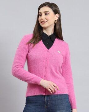 v-neck-cardigan-with-button-closure