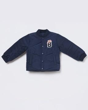 button-down-jacket-with-bear-applique