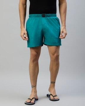 men-micro-print-regular-fit-shorts