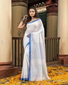 striped-handloom-cotton-saree-with-tassels