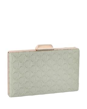 women-quilted-clutch-with-kiss-lock