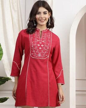 women-embroidered-a-line-tunic