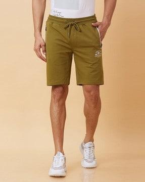 men-slim-fit-knit-shorts