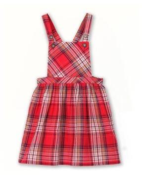 girls-checked-a-line-dress