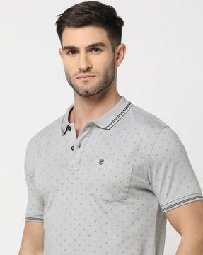 men-printed-slim-fit-polo-t-shirt
