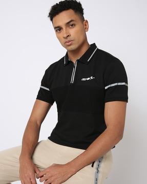 men-contrast-stripe-regular-fit-polo-t-shirt