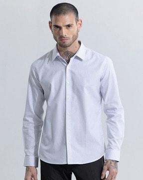 men-striped-slim-fit-shirt-with-spread-collar