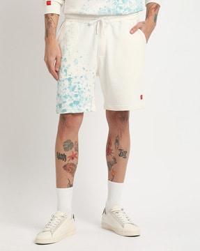 men-speckled-regular-fit-knit-shorts